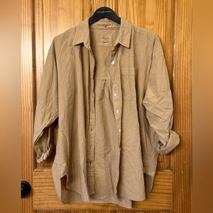 American Eagle Sz XS Oversozed Fit Boyfriend Button Down